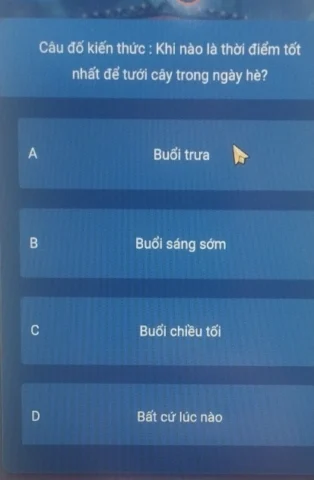 Câu đố kiến thức: Khi nào là thời điểm tốt nhất để tưới cây trong ngày hè? Một khu vườn xanh tốt với ánh nắng ban mai dịu nhẹ