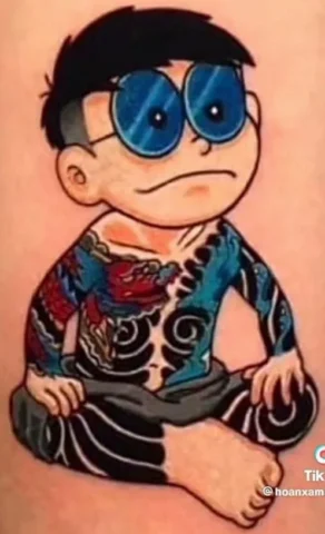 Khám Phá Hình Nền Nobita Xăm Trổ Độc Đáo 2026 Nobita xăm trổ phong cách giang hồ