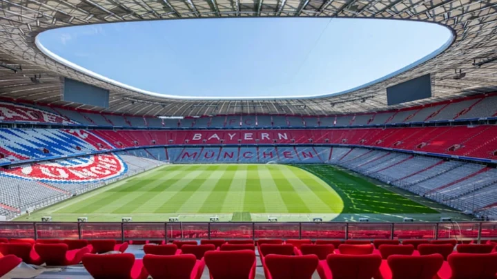Sân vận động nào được chọn tổ chức trận chung kết UEFA Champions League 2024-2025? Sân Allianz Arena nhìn từ trên cao