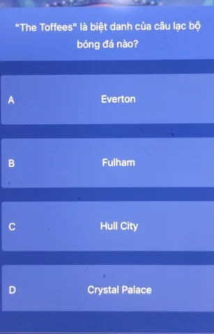 The Toffees: Biệt danh của CLB bóng đá nào?