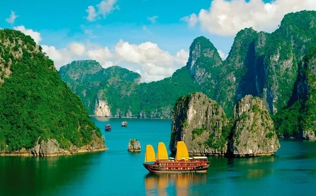 Điểm Du Lịch Quảng Ninh: Khám Phá Thiên Đường Biển Đảo 2026 Vịnh Hạ Long nhìn từ trên cao