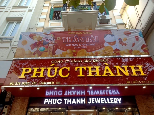 Trang sức vàng tại Vàng Phúc Thành